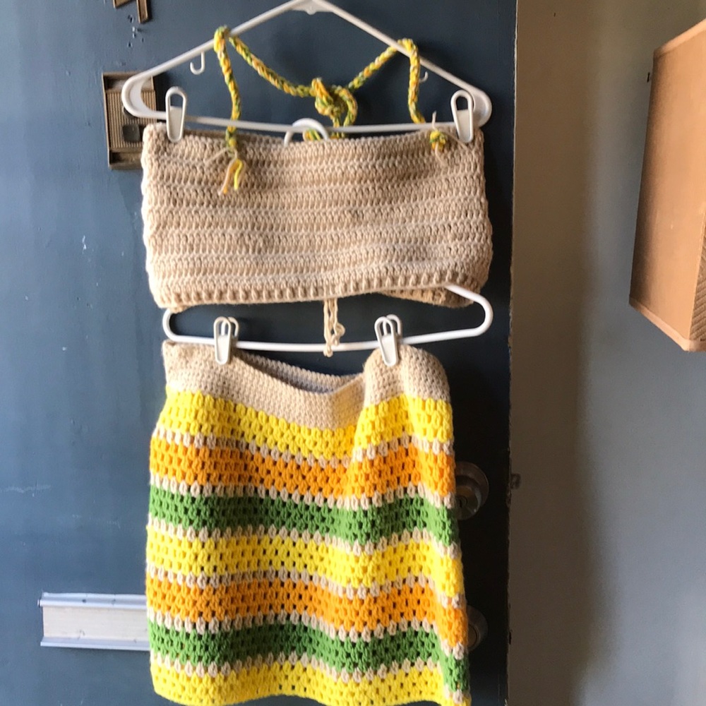 Two pieces summer skirt and top